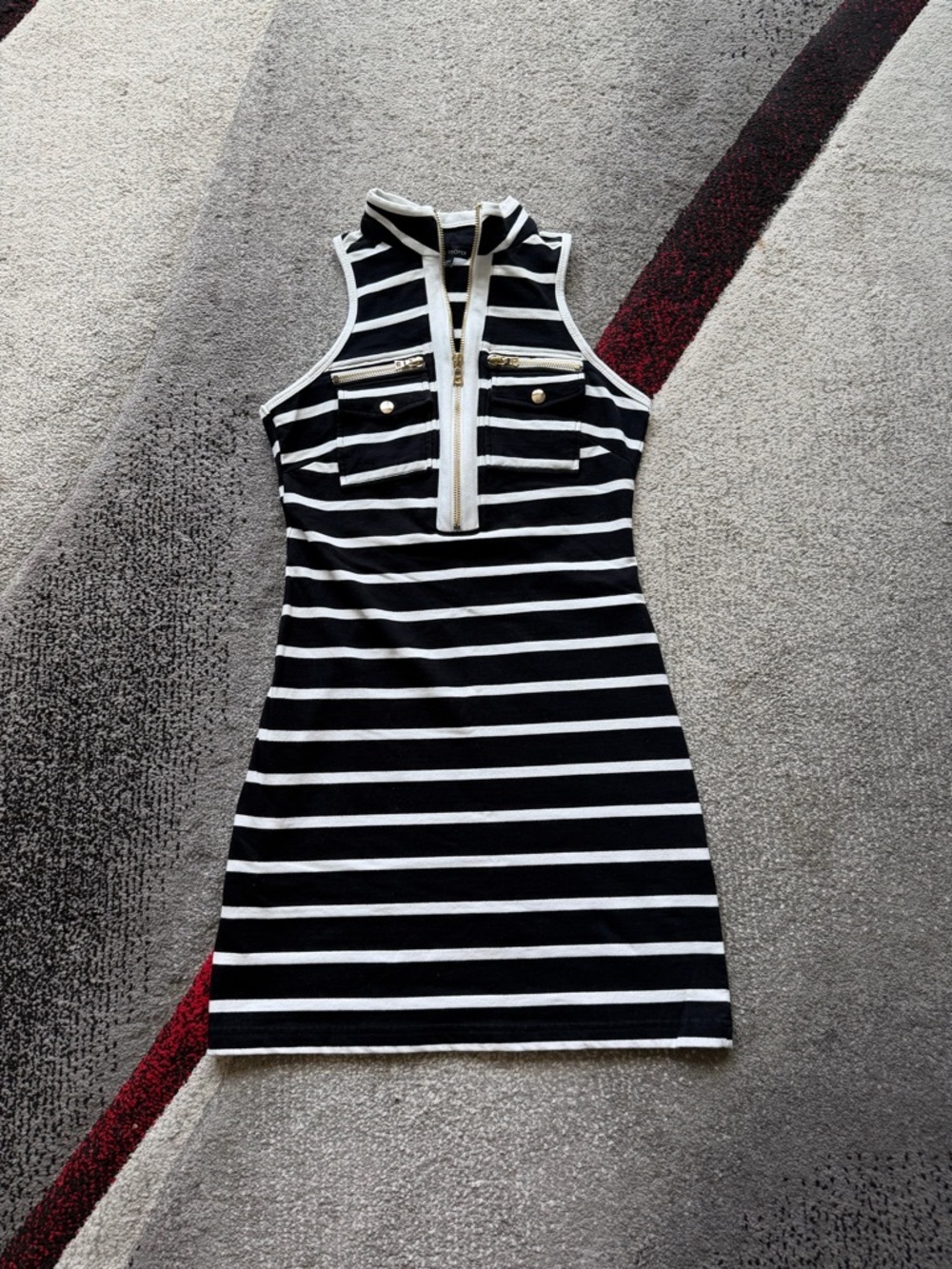 Boston Proper Nautical Stripped Sleeveless Mini Dress